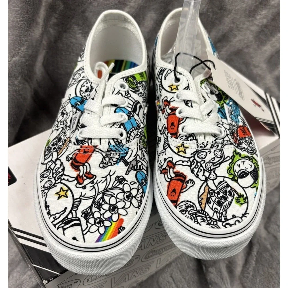 NIB Vans x Crayola Limited Edition Shoes -‎ Kids Size 3